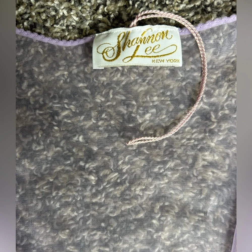 Shannon Lee NWOT Vintage Lavender Lace Sexy Cover Up Vintage size Large - Picture 9 of 10